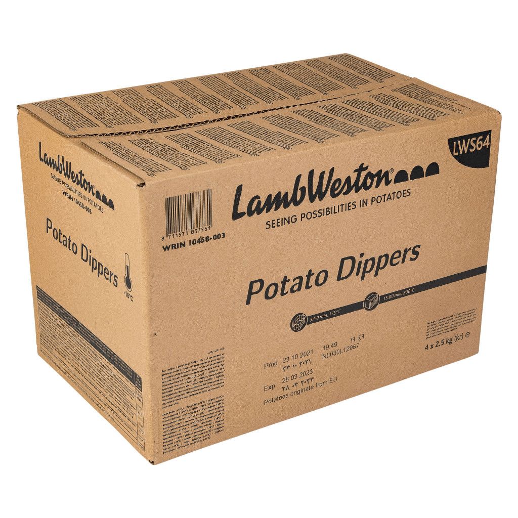Frites Potato Dippers Lambweston 4x2,5Kg – Image 2