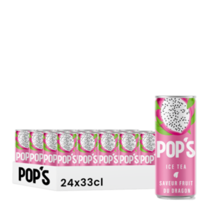 Pop’s Thé Glacé Fruit du Dragon 24x33cl