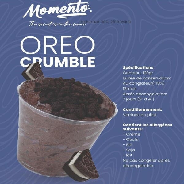 Dessert crémeux Oréo Crumble 120g