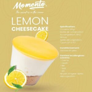 Dessert crémeux Lemon Cheesecake120g