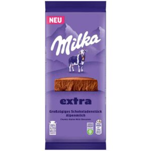 Chocolat au lait alpin Milka Extra 190g