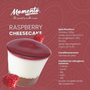 Dessert crémeux Raspberry Cheesecake120g