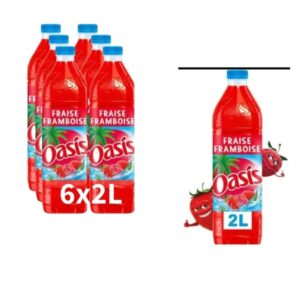 Oasis fraise framboise 6x2L