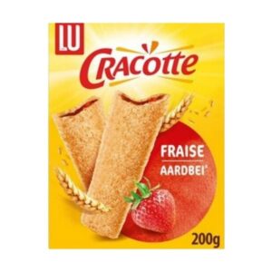 Biscottes Fourrées à la Fraise Cracotte 200g