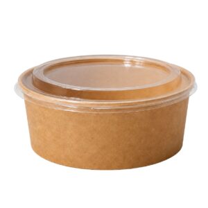 Bol Rond Kraft + Couvercle 960 ML 50Pcs